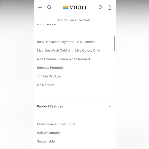 VUORI Courtside Track Pant ~ Black Large L - Picture 6 of 6